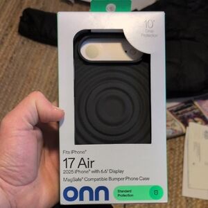 ONN Black MagSafe Compatible Bumper Case for iPhone 17 Air
